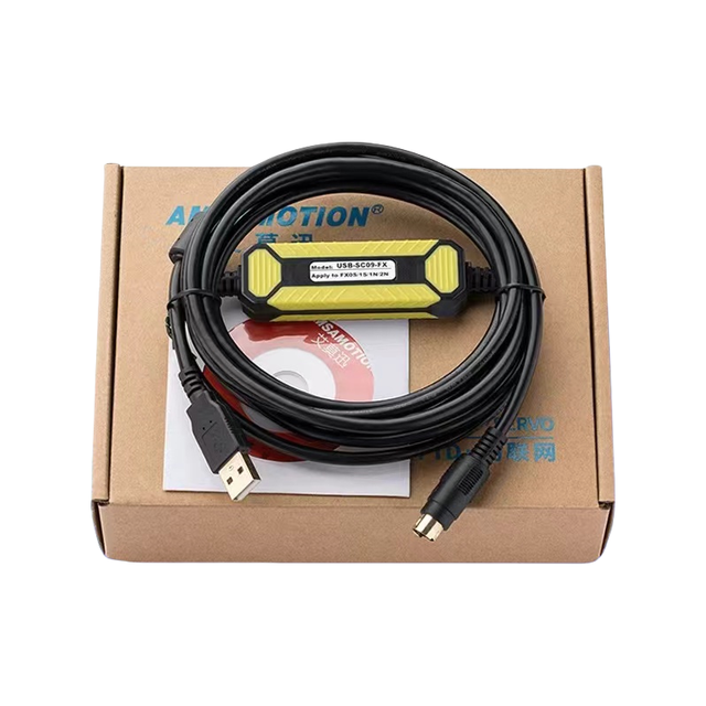PLC Data Cable FX3U Communication Download FX2N/1N/3GA Programming Cable USB-SC09-FX for Mitsubishi