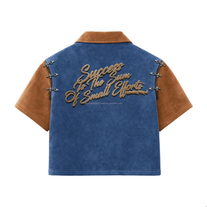 Camisetas Personalizadas con Cierre de 1/4 para Hombre, de Secado Rápido, Cuello Redondo, Manga Corta, para Uso Casual de Verano, 100% Algodón Transpirable - Product Image 2