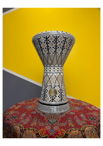 Arco de Aluminio Gawharet El Fan para Darbuka, Mosaico Geométrico Hecho a Mano, Tambor Doumbek - Product Image 4