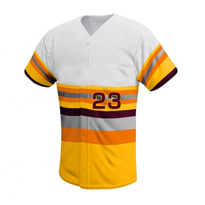 Uniformes de Béisbol Personalizados al por Mayor, Camisetas de Equipo Impresas de Primera Calidad, Diseños y Colores Personalizados, Alta Calidad 100% - Product Image 5