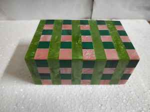 Vintage Handmade Bone Inlay Box with Resin Flower Pattern <b>Small</b> Packaging <b>Drawer</b> Display for Jewelry Home Decoration Gift Box - Product Image 2