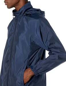 Chaqueta cortavientos con logotipo personalizado Chaqueta ligera impermeable OEM para equipos de clubes deportivos al aire libre y chaqueta para eventos - Product Image 4