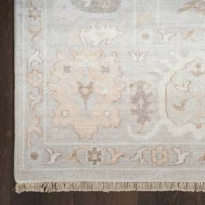Alfombra interior vintage plateada y azul de 2' x 3' de Nourison Aldora - Product Image 3