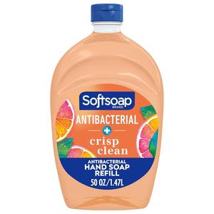 Recharge de savon liquide antibactérien Softsoap 50 oz, parfum Fresh Clean, recharge en vrac pour la maison et le bureau - Product Image 1