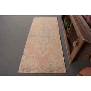 พรมขนสัตว์ตุรกีขนาด280x690ฟุตแนววินเทจสีเบจสีส้มผ้าถักทอแบบแบนสำหรับตกแต่งห้องนั่งเล่น4เมตร - Product Image 1