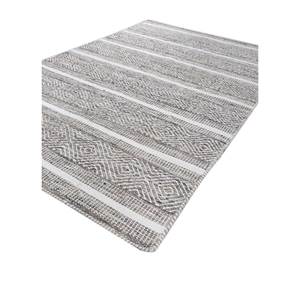 Abrash Grey Black Flat Weaves Wool <b>Rug</b> Handmade Geometric Striped Rectangle Hallway Jute <b>Rugs</b> Model ADWP-13039 for Home <b>Bedside</b> - Product Image 2