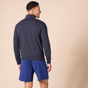 Sudadera Ligera de Felpa Francesa con Cuello Alto y Cierre de Cremallera para Hombre - Product Image 5