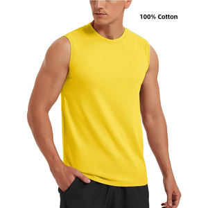 2024 été nouveauté à la mode col rond débardeurs pour hommes respirant décontracté 100% coton Plaid avec des Options de taille supérieure - Product Image 2