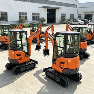 Miniexcavadora compacta de 1.2 y 1.3 toneladas, excavadora pequeña sobre orugas, para mercados no europeos como Sudamérica, ideal para construcción en granjas y jardines. - Product Image 3