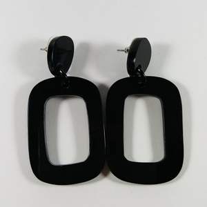 Pendientes de Acrílico Geométricos Cuadrados Retro y Modernos para Mujer, Colección de Pendientes, Artesanía en Resina - Product Image 2