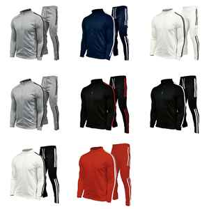<b>Men</b> Training Wear Set Custom Logo Polyester Cotton <b>Slim</b> <b>Fit</b> Pant <b>Jogger</b> Suit Tracksuits - Product Image 6