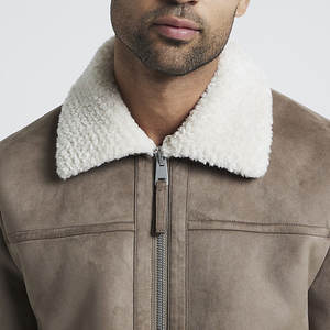 Prix raisonnable nouveauté produit à la mode veste en cuir en fausse fourrure quantité en vrac à manches longues veste en cuir pièce fraîche - Product Image 5