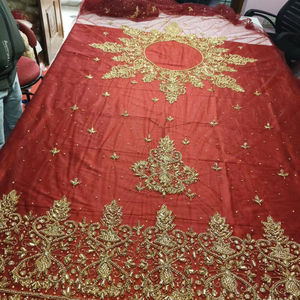 Luxurious <b>Top</b> Classical Crystal Beads Beaded Fabric High Quality Heavy Beaded Somali Dirac Set Elegant Lace Product - Product Image 1