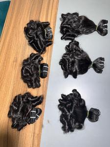 Extensión de cabello humano virgen rizado hinchable para bebé con volumen completo aspecto natural rebote suave venta al por mayor directo de fábrica: no permanente - Product Image 4