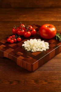Planche à découper et plateau de service en bois Forme rectangulaire durable 12mm d'épaisseur - Product Image 2