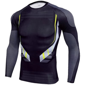 Rashguard Unisexe Personnalisé BJJ MMA Haute Qualité Sans Gi Protection UV Spandex/Polyester Respirant - Product Image 1