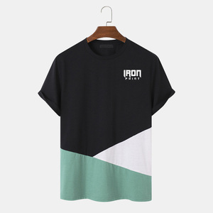 Camiseta informal de verano para hombre, de secado rápido Jersey, tela sólida de manga corta, camisetas deportivas, ropa transpirable Digital de buena calidad - Product Image 1