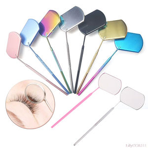 Espejo de Pestañas con Forma de Corazón de Mariposa de Acero Inoxidable para un Maquillaje Preciso, Multifuncional para Uso Diario - Product Image 3