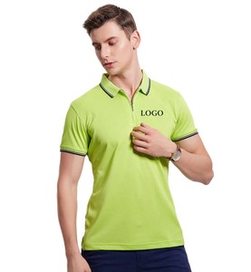 Stock rapide, haute qualité, respirant, 100% lin piqué, homme pour polo, rayé tendance, col zippé, écologique, 200 g/m² - Product Image 6