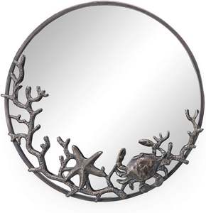 Espejo de pared de Metal exquisito con reflejo de plata natural, estética clásica lujosa para el hogar para espacios de vida, decoración perfecta para el hogar - Product Image 2