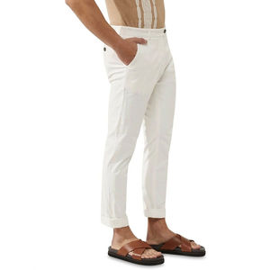 Pantalones Chino Extra Grandes para Hombre, Cintura Alta, Logotipo Personalizado, Corte Recto, Pantalones de Hombre con Rayas Curvas, Transpirables - Product Image 2