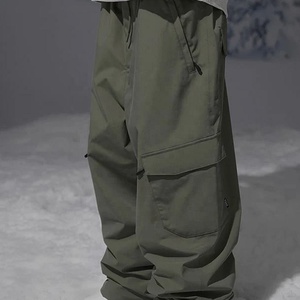 2025 grande taille imperméable Ski Baggy pantalon Cargo neige pantalon surdimensionné pantalon personnalisé fabricant femmes Snowboard grue Ski pantalon - Product Image 4