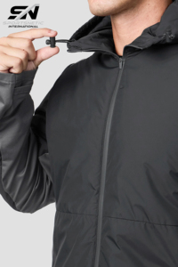 Ensemble de survêtement de maternité personnalisé avec logo imprimé numériquement, imperméable, pour homme, 100% nylon, léger, longueur intégrale - Product Image 6