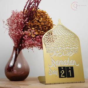Calendario de Cuenta Regresiva para el Ramadán Musulmán, Decoración Metálica, Impermeable y Duradera, Eid Mubarak - Product Image 4