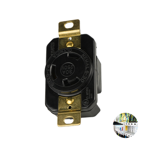 Receptáculo de bloqueo para uso en exteriores NEMA, 30A, 250V, perfecto para seguridad de equipos móviles, Taiwán - Product Image 1