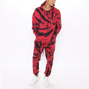 Vêtements pour hommes Tie Dye Pullover Sweatshirt et pantalon Tie Dye Style Logo personnalisé hommes Survêtements en coton hommes Tie Dye - Product Image 5