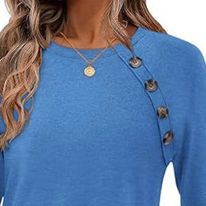 Collection été, t-shirt femme taille adulte, couleur unie, vente en gros, coton doux, coupe classique, t-shirts femme, service OEM, personnalisé - Product Image 5