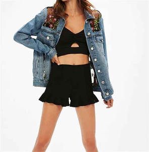 Veste en jean pour femme, service OEM, vente chaude, veste en jean de haute qualité, style décontracté de rue, veste en jean pour femme - Product Image 2