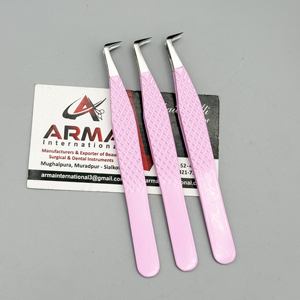 Pince à épiler de volume à 90 degrés de haute qualité pince à épiler d'extension de cils durable à forte adhérence Logo personnalisé - Product Image 1