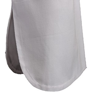 Tunique de chef longue et haut de gamme unisexe en métal résistant à la saleté, vêtements de travail pour cuisine, restauration, restaurant et hôtel - Product Image 5