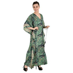 Neuer <b>Kaftan</b> Aus Seidenmischung Ultimative Luxus-Loungewear Fr Den Strand Nachtwsche Weiches Leichtes Flieendes - Product Image 1