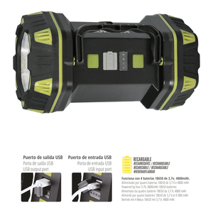 Torcia LED Multifunzione 3 in 1 Ricaricabile 400 Lumen - Product Image 5