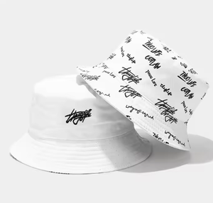 Chapeau seau réversible à usage quotidien pour les sports de plein air Logo brodé en 3D sur le devant Logo imprimé sur le dos - Product Image 3