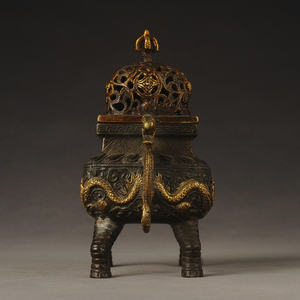 เตาเผากำยานทองเหลืองแบบปิด สไตล์หรูหรา สำหรับตกแต่งบ้าน สำนักงาน หรือสถานที่ทางศาสนา ใช้กับกำยานบาคูร์แบบอาหรับ กำยานธรรมชาติจากอินเดีย ทนทาน ผลิตตามสั่ง - Product Image 5