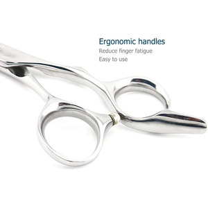 กรรไกรตัดผมมือซ้ายแบบมืออาชีพ ขนาด 5.75 นิ้ว ใบมีดสแตนเลสแบบโค้งคม 440C อุปกรณ์ร้านทำผม - Product Image 6