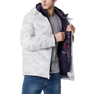 Coupe-vent Veste bouffante en duvet uni vierge pour hommes Vestes bouffantes premium multicolores et personnalisées pour hommes - Product Image 3