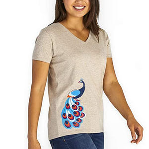 Ready Stock Camiseta de manga corta de verano transpirable de algodón 100% para mujer para ropa activa - Product Image 6