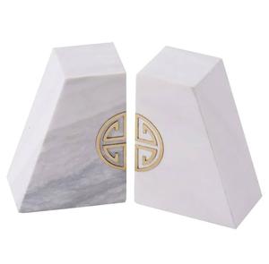 Bookends Marble Letter <b>Book</b> <b>Ends</b> School Library Heavy Duty Home Office Study Abstract Art Decoration for Office Library or Home - Product Image 3