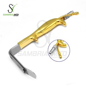 Nouveaux rétracteurs de style Ferriera de qualité supérieure A + avec guide de lumière à fibre optique d'aspiration Instruments de chirurgie plastique 120x25mm - Product Image 3
