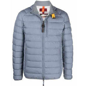 Chaqueta acolchada de nailon de invierno con logotipo personalizado para hombre, botón a presión con cremallera y capucha, Color sólido de talla grande, chaqueta a prueba de viento para hombre, chaqueta de invierno - Product Image 3