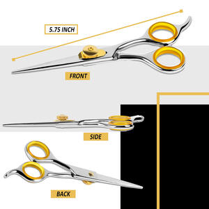 Tijeras de corte de pelo de peluquero de alta calidad para uso doméstico y de salón, tijeras de peluquería de acero inoxidable con pulido de espejo - Product Image 4