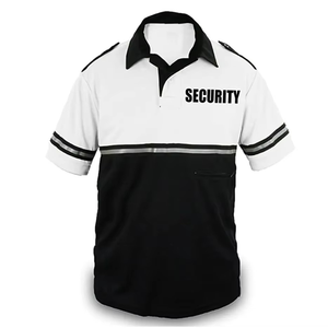 Uniforme de garde de sécurité avec poche Sécurité-Polo à manches courtes Polo de sécurité deux tons avec poche - Product Image 1