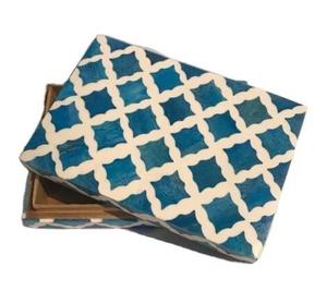 Handcrafted Rectangle Resin and <b>Wood</b> Inlay Jewelry <b>Box</b> Moroccan Style Custom Size Color <b>Storage</b> <b>Box</b> Wholesale - Product Image 3