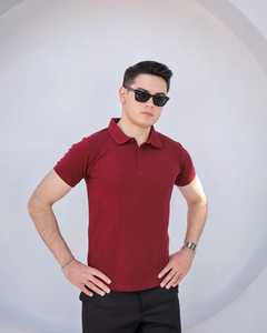 Polo cómodo y transpirable de secado rápido, Polo de tela tejida de algodón 100%, Polo de calidad de precio más vendido - Product Image 1