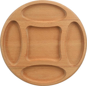 Meilleur plateau en bois à sections pour articles de sport, présentoir décoratif, service de collations et séchage de bonbons - Product Image 3