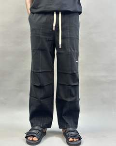 กางเกงวอร์มขาตรงของผู้ชายกางเกงลำลองจากผ้าแคนวาสเอวปานกลางจากบังคลาเทศ2025 - Product Image 3